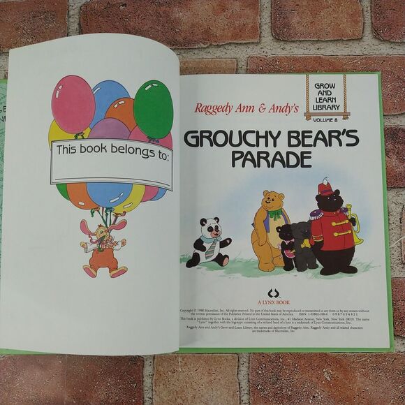Raggedy Ann & Andy’s Grow-and-Learn Library Vol 8 - Vtg 1988 Kid HC‎ Book - Picture 2 of 9